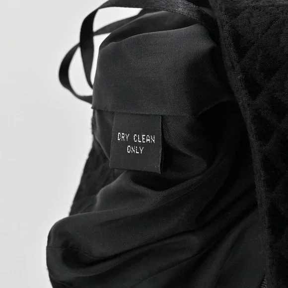 Linda Allard Ellen Tracy Pencil Skirt Size 8 Petite Textured Black Straight Work - Picture 7 of 10